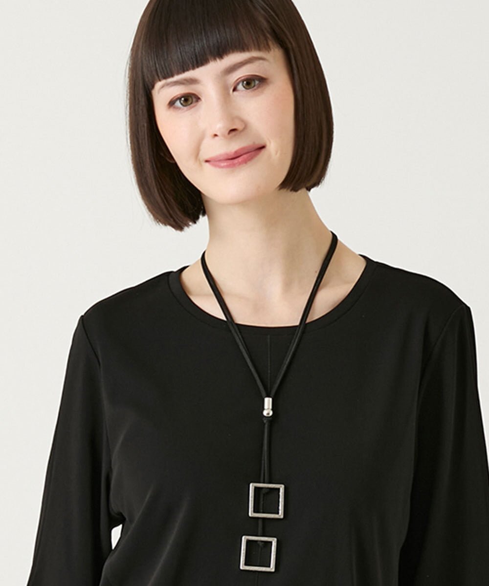 Rakuten - HIROKO BIS ダブルスクエアメタルネックレス ヒロコ ビス アクセサリー・腕時計 ネックレス シルバー【送料無料】