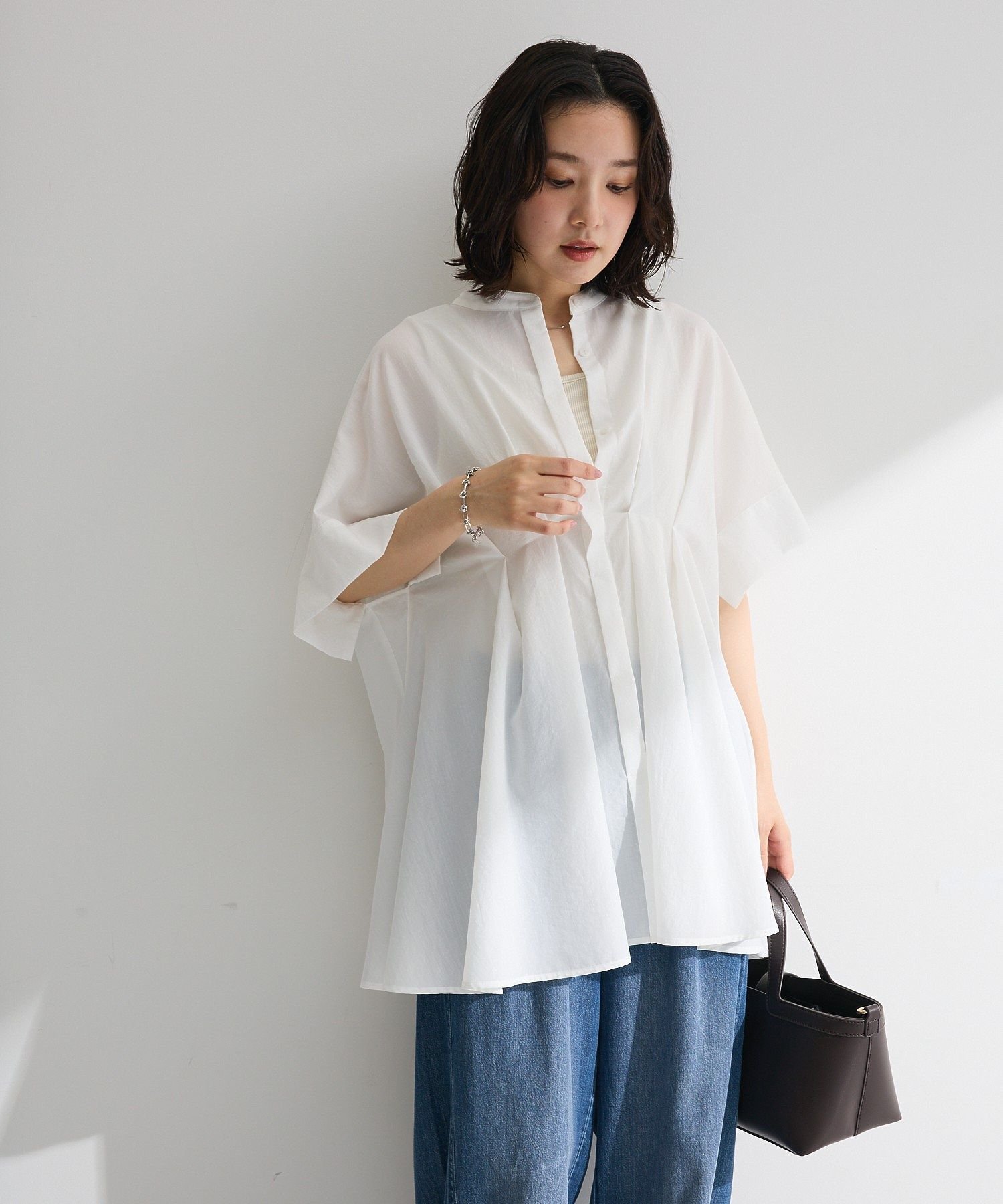 【SALE／40%OFF】Green Parks ウエストタックチュニック グリーンパークス トップ...