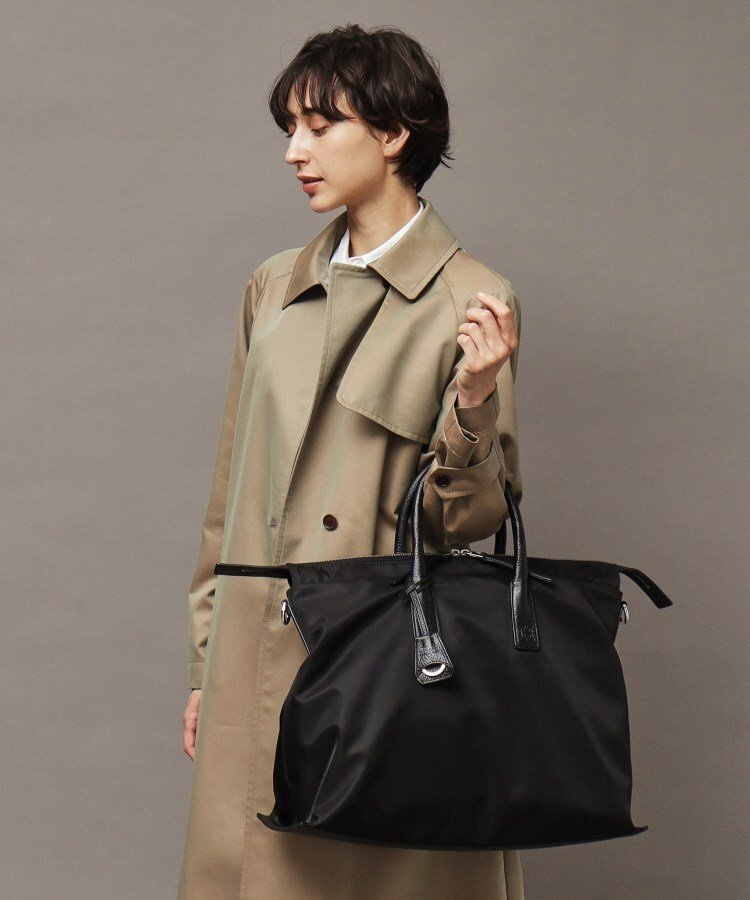 HIROFU 【リカリカ】ナイロン ボストンバッグ L 2WAY(商品番号:P25-39411) ヒロフ バッグ トートバッグ ブラック