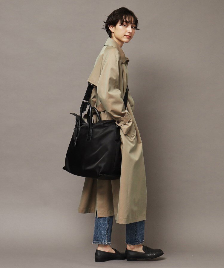 HIROFU 【リカリカ】ナイロン ボストンバッグ L 2WAY(商品番号:P25-39411) ヒロフ バッグ トートバッグ ブラック