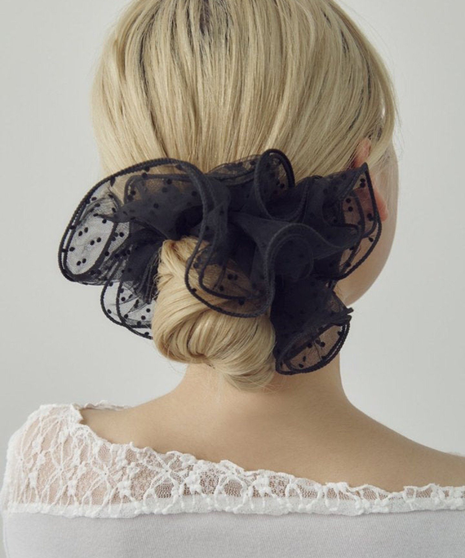 【SALE/7%OFF】GOLDY GOLDY/ドット フリル ビッグ シュシュ セットアップセブン ヘアアクセサリー ヘアゴム