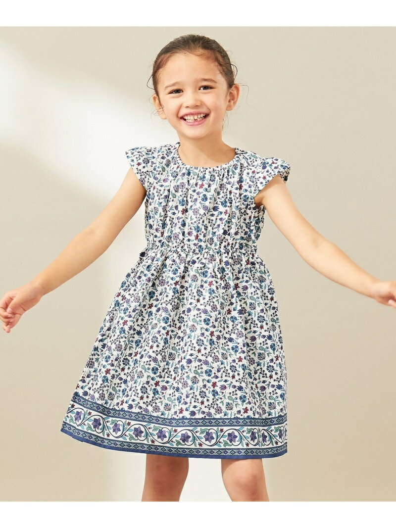 【SALE／50%OFF】any FAM KIDS 【80-130cm】ダンガリー/ブロードプリント/先染めチェック ワンピース エニィファム ワンピース・ドレス その他のワンピース・ドレス ネイビー パープル ホワイト ブラウン グリーンのサムネイル