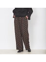 【SALE/30%OFF】Rouge vif la cle 【WEB&一部店舗限定】プリントイージーパンツ ルージュ・ヴィフ ラクレ パンツ その他のパンツ ブルー ブラック【送料無料】
