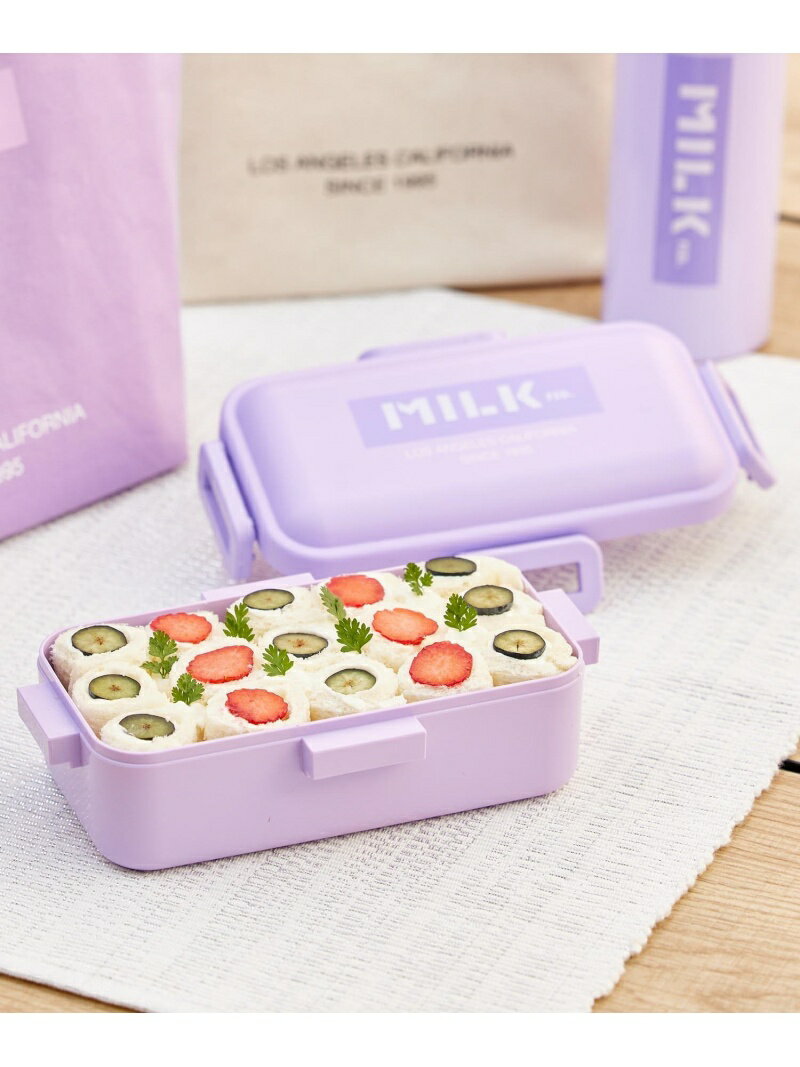 MILKFED. LOGO LUNCH BOX LtPURPLE ミルクフェド 生活雑貨 弁当箱 パープル