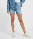 【SALE／50 OFF】GUESS (W)80s Pedal Denim Shorts ゲス パンツ ジーンズ デニムパンツ ブルー【送料無料】