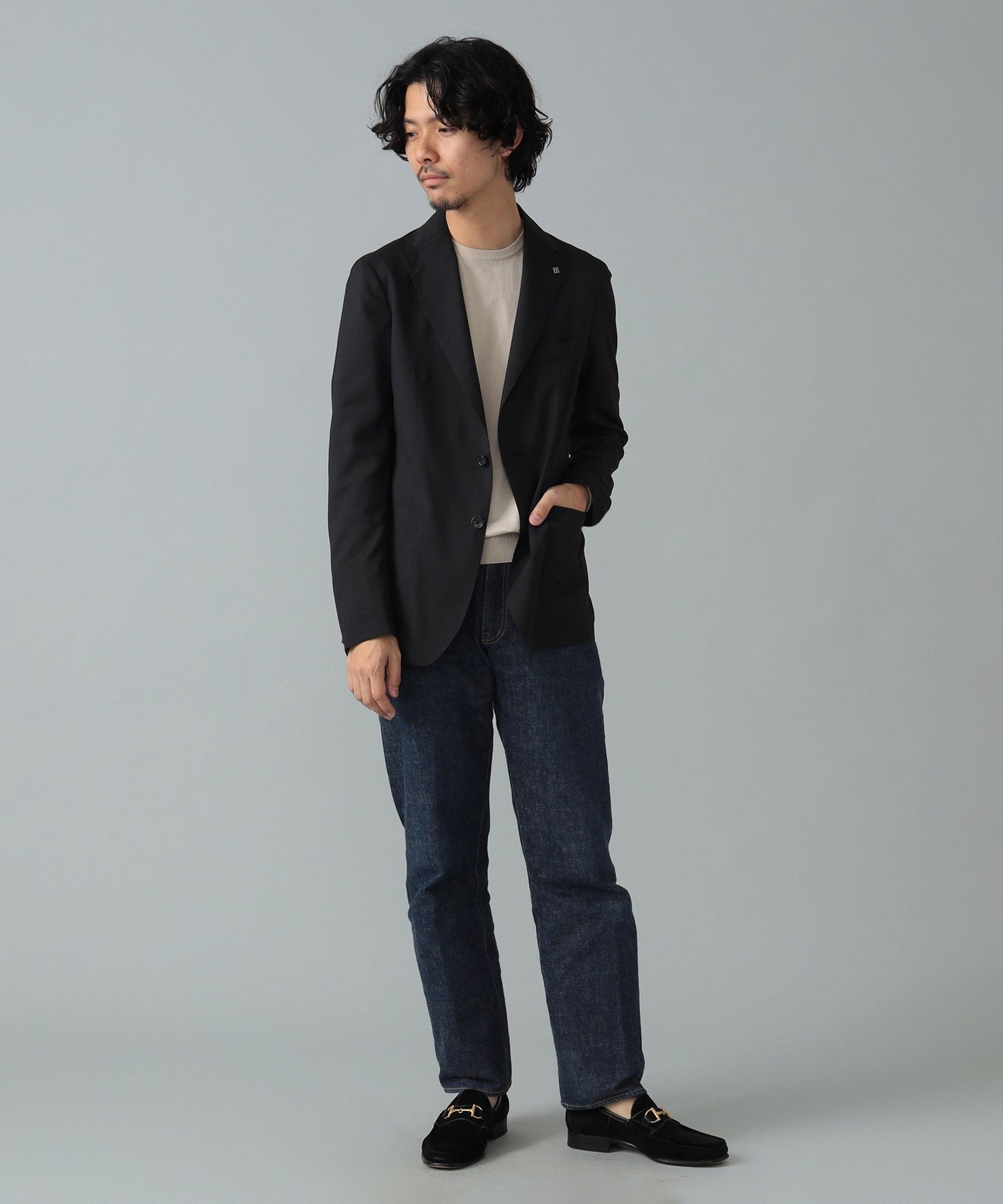 Brilla per il gusto TAGLIATORE / G-DAKAR ブラック ソリッド ジャケット ビームス メン ジャケット・アウター テーラードジャケット・ブレザー ブラック【送料無料】