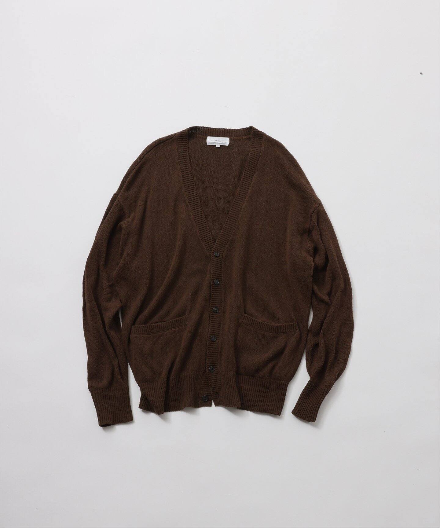 JOURNAL STANDARD 【FOLL / フォル】silk twisted cardigan ジャーナル スタンダード トップス カーディガン ネイビー ブラウン【送料無料】