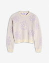 Maison Kitsune (W)CRAFTED DAISIES INTARSIA JUMPER メゾン キツネ トップス カットソー・Tシャツ パープル【送...