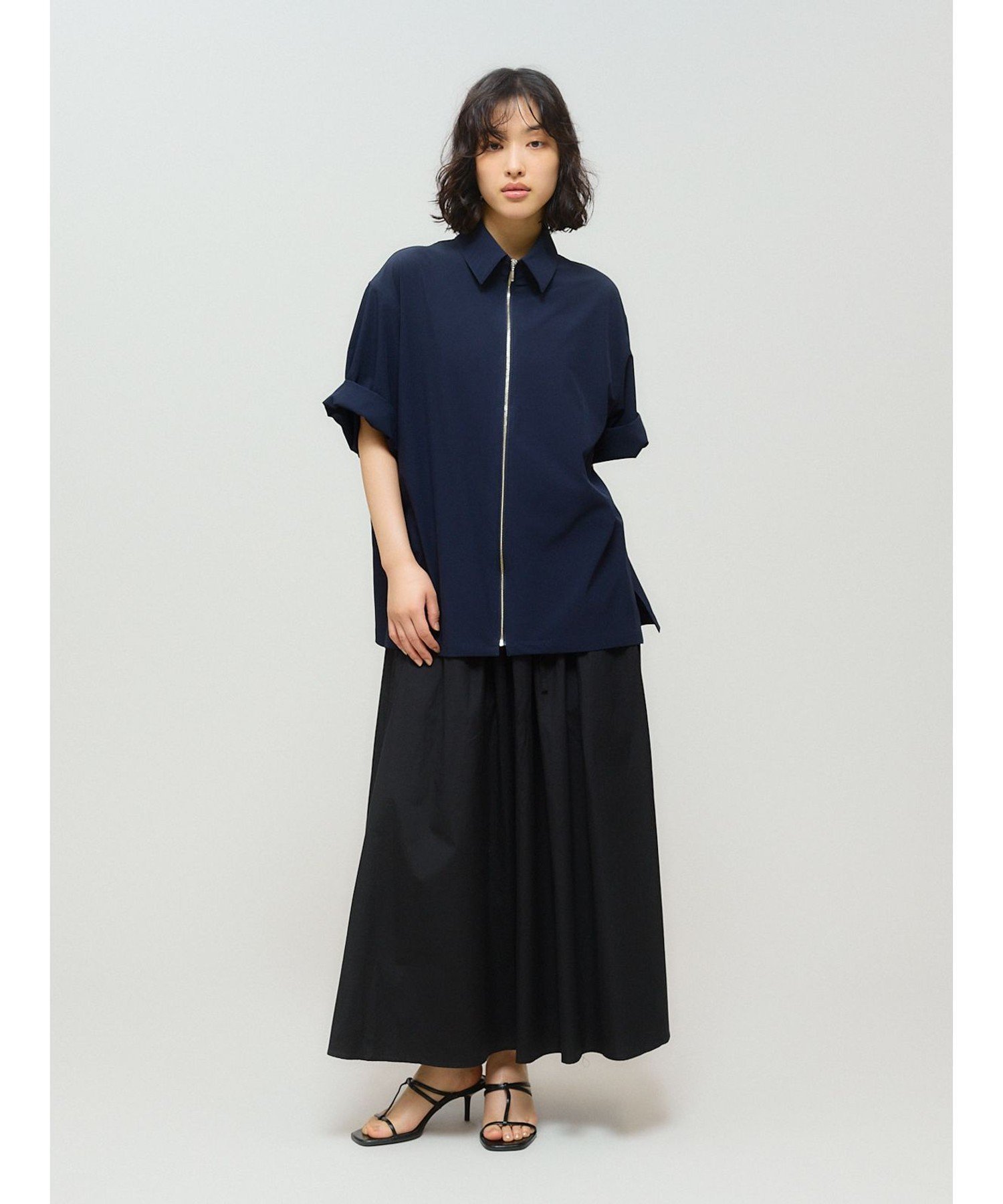 【SALE／20%OFF】MIDIUMISOLID MIDIUMISOLID for Ladies タックギャザーボリュームスカート マーコート..