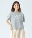 BEAMS HEART WOMEN コード刺繍 ロゴ Tシャツ ビームス ハート トップス カットソー・Tシャツ ホワイト ブラック