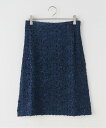 JOURNAL STANDARD 【NEEDLES / ニードルズ】C.C. Skirt - Embroidery Satin ジャーナル スタンダード スカート ミディアムスカート ネイビー【送料無料】