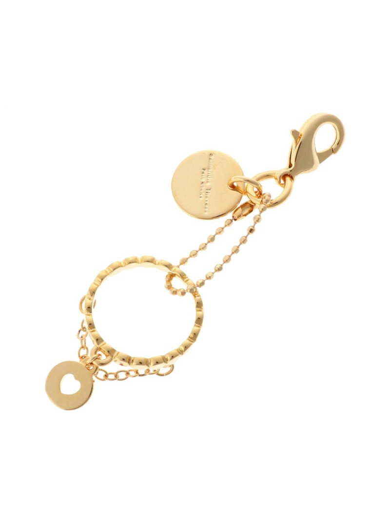 Samantha Thavasa Petit Choice リングモチーフファスナーチャーム ハート サマンサタバサプチチョイス ファッション雑貨 チャーム・キーチェーン ゴールド
