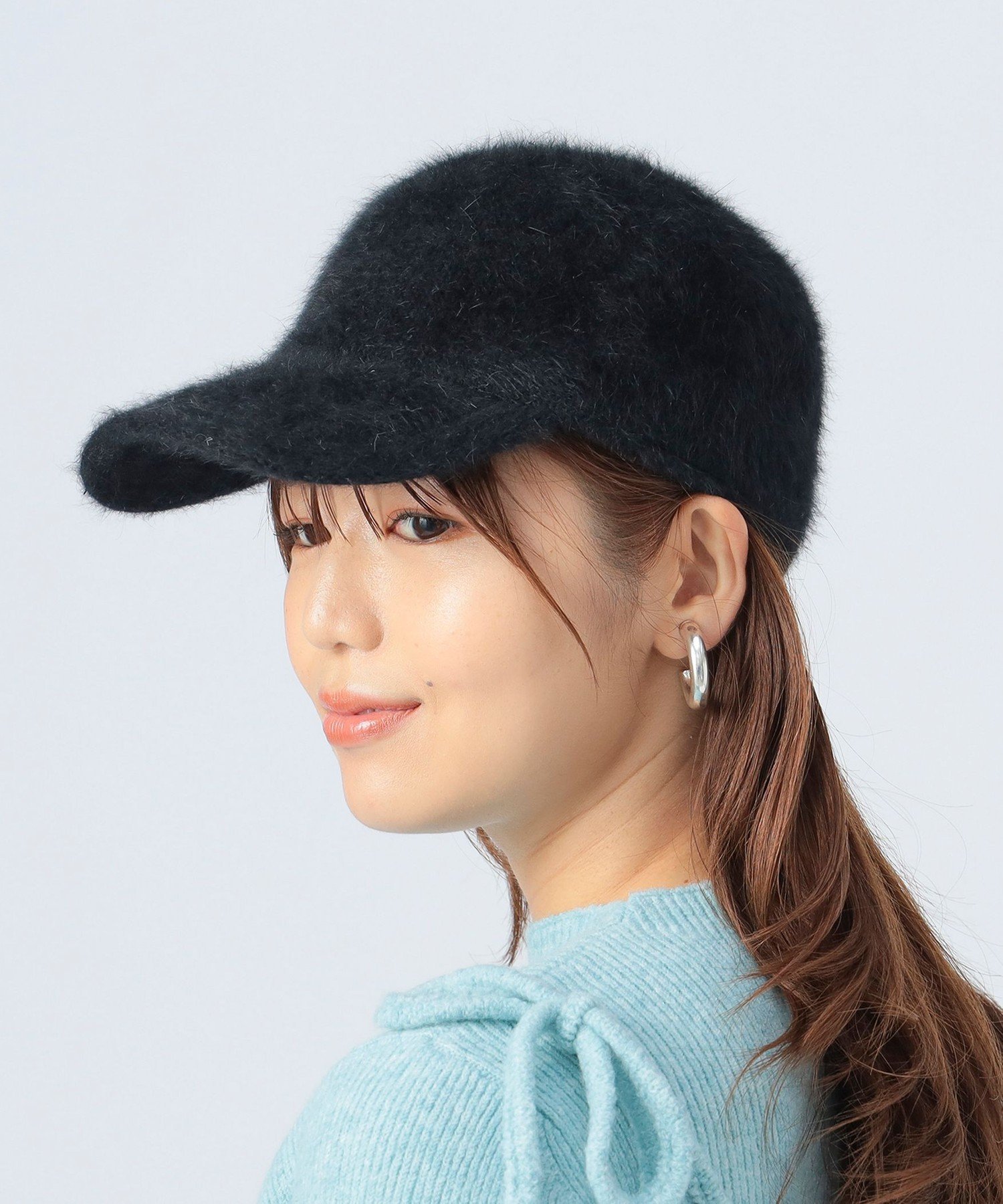 BEAMS HEART WOMEN フェイクファー キャップ ビームス ハート 帽子 キャップ ホワイト ブラック【送料無料】