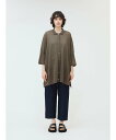 【SALE/30%OFF】mizuiro ind mizuiro ind ワイドニットシャツ マーコート トップス ニット グレー ブラック【送料無料】