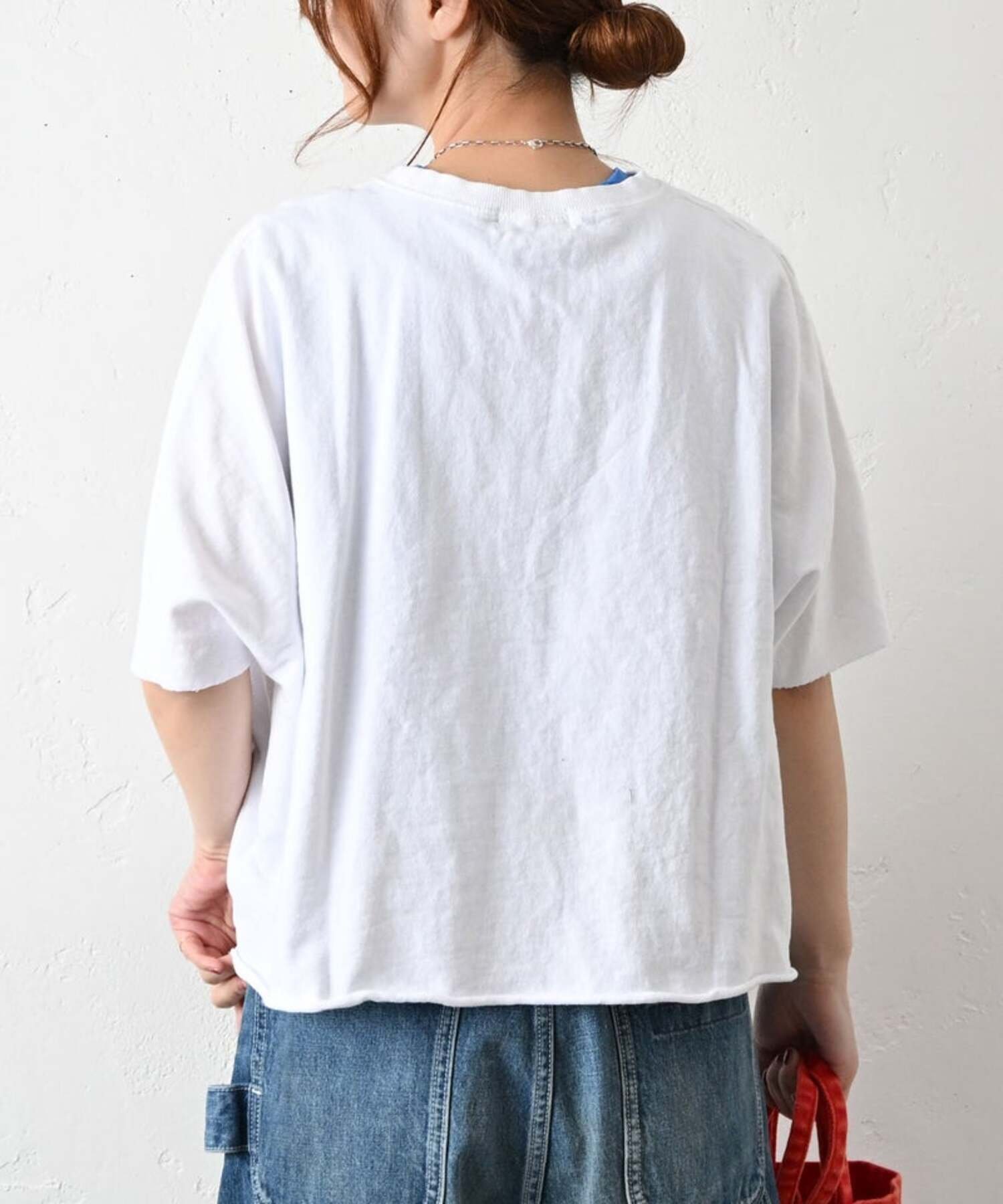 in the Market IN THE MARKET｜ロゴプリントカットソー [[C-2549]][C] ハグハグ トップス カットソー・Tシャツ ホワイト