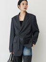 楽天Rakuten Fashion【SALE／30％OFF】GALLARDAGALANTE 【PEAS】ラップドレスジャケット ガリャルダガランテ ジャケット・アウター テーラードジャケット・ブレザー グレー【送料無料】