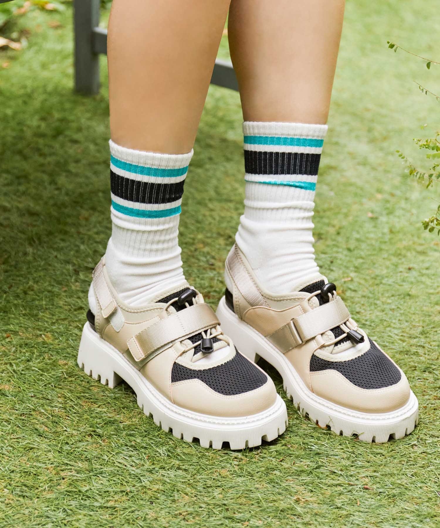 【SALE／50%OFF】ing 厚底スニーカーサンダル モード・エ・ジャコモ×イング シュー...