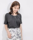 【SALE/50%OFF】JAYRO クールサテンネックレス付プルオーバー ジャイロ トップス カットソー・Tシャツ ブルー ピンク ブラック ホワイト(4)