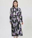 【SALE/22%OFF】Paul Stuart アートプリント ワンピース ポール・スチュアート ワンピース・ドレス ワンピース ネイビー【送料無料】