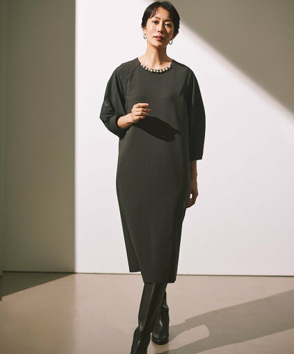 【SALE/40%OFF】自由区 【カタログ掲載・洗える】パールディティールニット ワンピース ジユウク ワンピース・ドレス ワンピース ネイビー【送料無料】 【SALE/40%OFF】自由区 【カタログ掲載・洗える】パールディティールニット ワンピース ジユウク ワンピース・ドレス ワンピース ネイビー【送料無料】