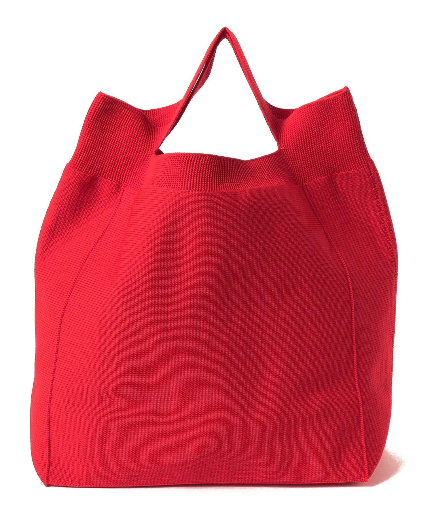 Demi-Luxe BEAMS AK+1 / ニット トートバッグ デミルクス ビームス バッグ トートバッグ ブルー レッド【送料無料】