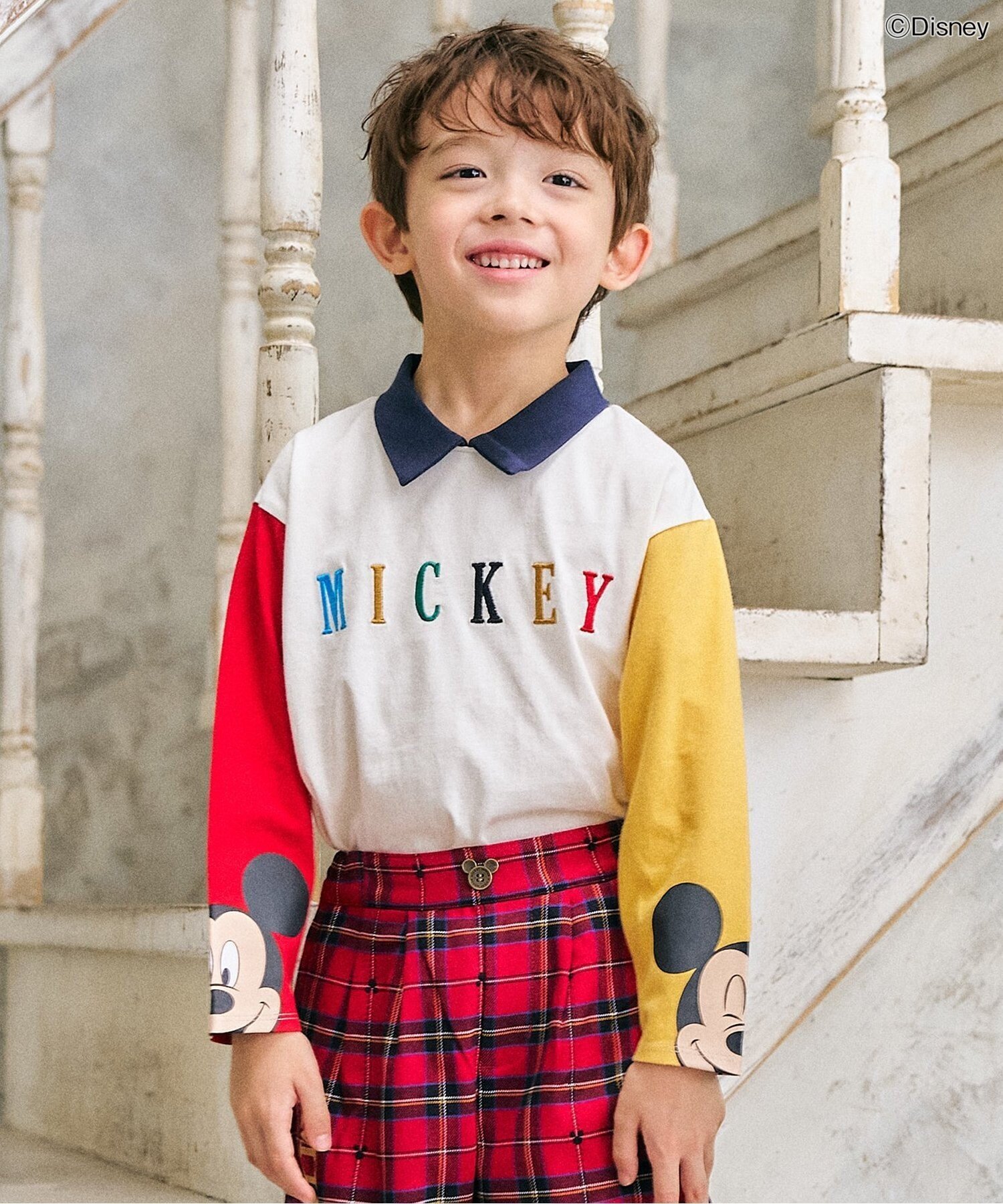 apres les cours ディズニーキャラクター衿付きTシャツ エフオーオンラインストア トップス カットソー・Tシャツのサムネイル