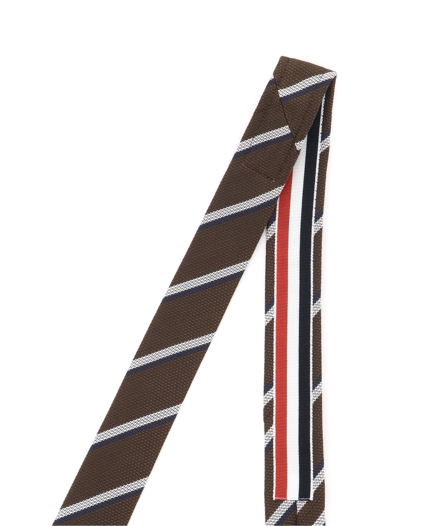 THOM BROWNE CLASSIC TIE IN SHADOW STRIPE PIQUE WEAVE トムブラウン スーツ・フォーマル ネクタイ・蝶ネクタイ ブラウン【送料無料】