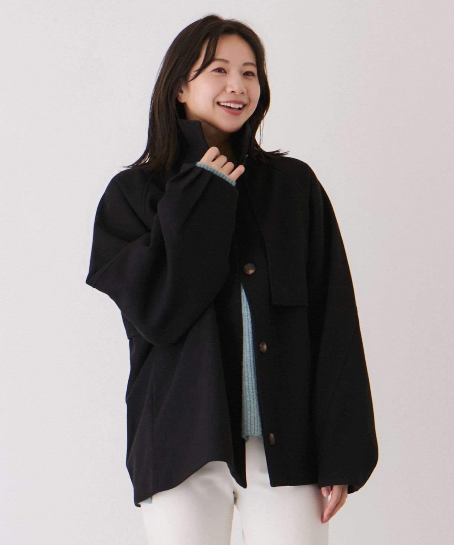 JAYRO フェイクウールスタンドジャケット ジャイロ ジャケット・アウター その他のジャケット・アウター ブラック グレー【送料無料】