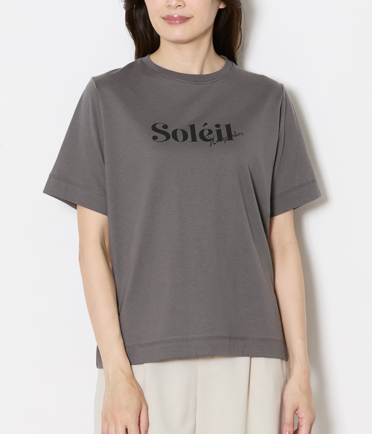 NEWYORKER WOMEN L-SIZE 【L】コットン100% ロゴプリントTシャツ ニューヨーカー エルサイズ トップス カットソー・Tシャツ