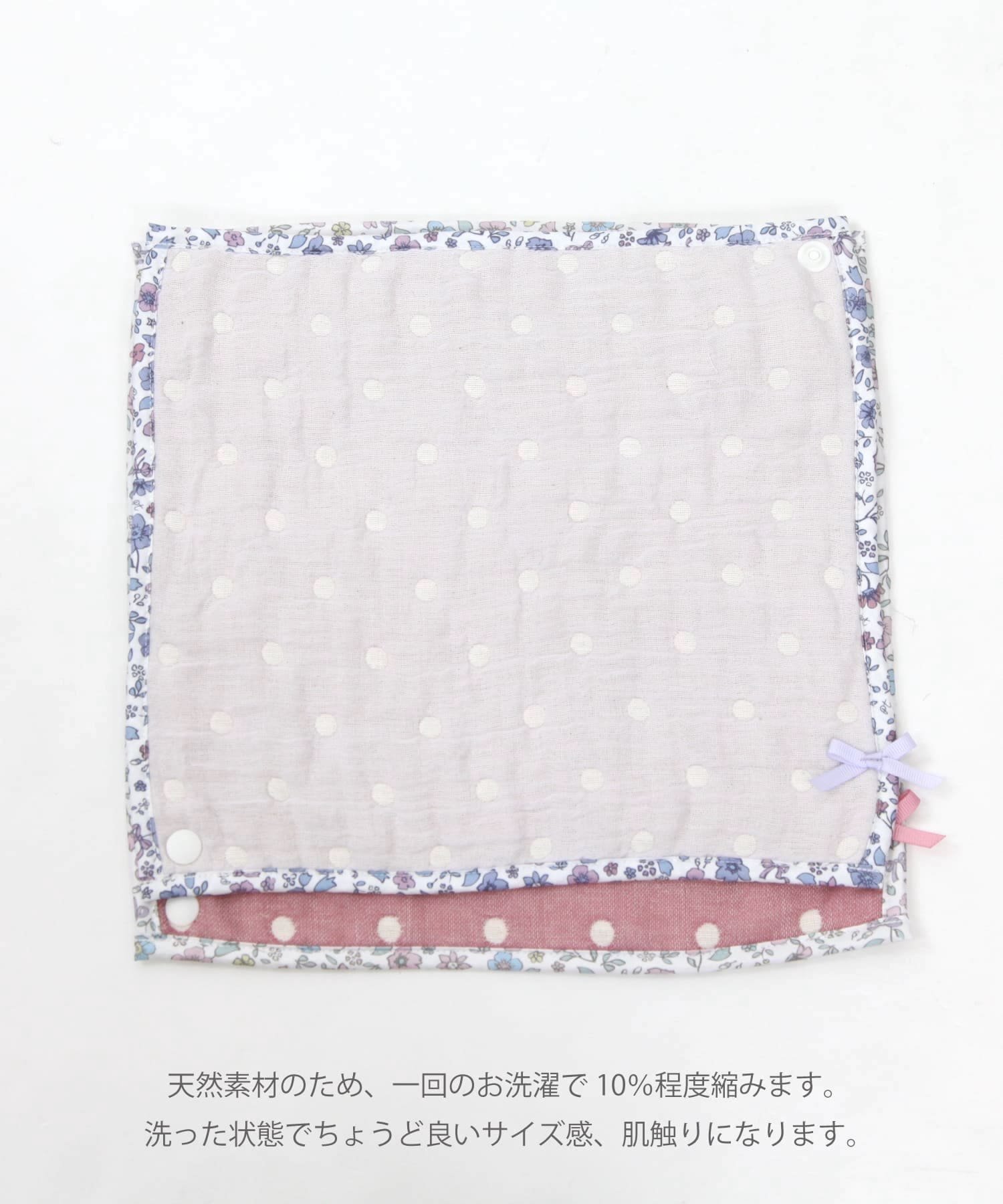 panpantutu ふんわりハンカチビブ(6重織ガーゼ) パンパンチュチュ マタニティウェア・ベビー用品 スタイ・よだれかけ ホワイト