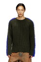 DIESEL メンズ プルオーバーニット K-TRICKY ディーゼル トップス ニット カーキグリーン【送料無料】