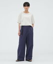 MHL. LIGHTWEIGHT COTTON LINEN TWILL TROUSERS マーガレット・ハウエル パンツ その他のパンツ ネイビー【送料無料】