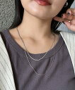 CIAOPANIC TYPY lilステンレス2連ネックレス チャオパニックティピー アクセサリー・腕時計 ネックレス ゴールド シルバー