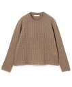 GALERIE VIE モンゴルカシミヤケーブル クルーネックプルオーバー トゥモローランド トップス ニット ブラウン ホワイト【送料無料】