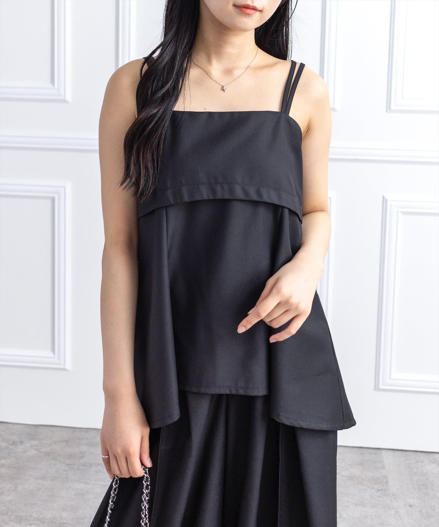 【SALE／41%OFF】clear ダブルストラップビスチェ(セット可) クリア トップス その他のトップス ブラッ..