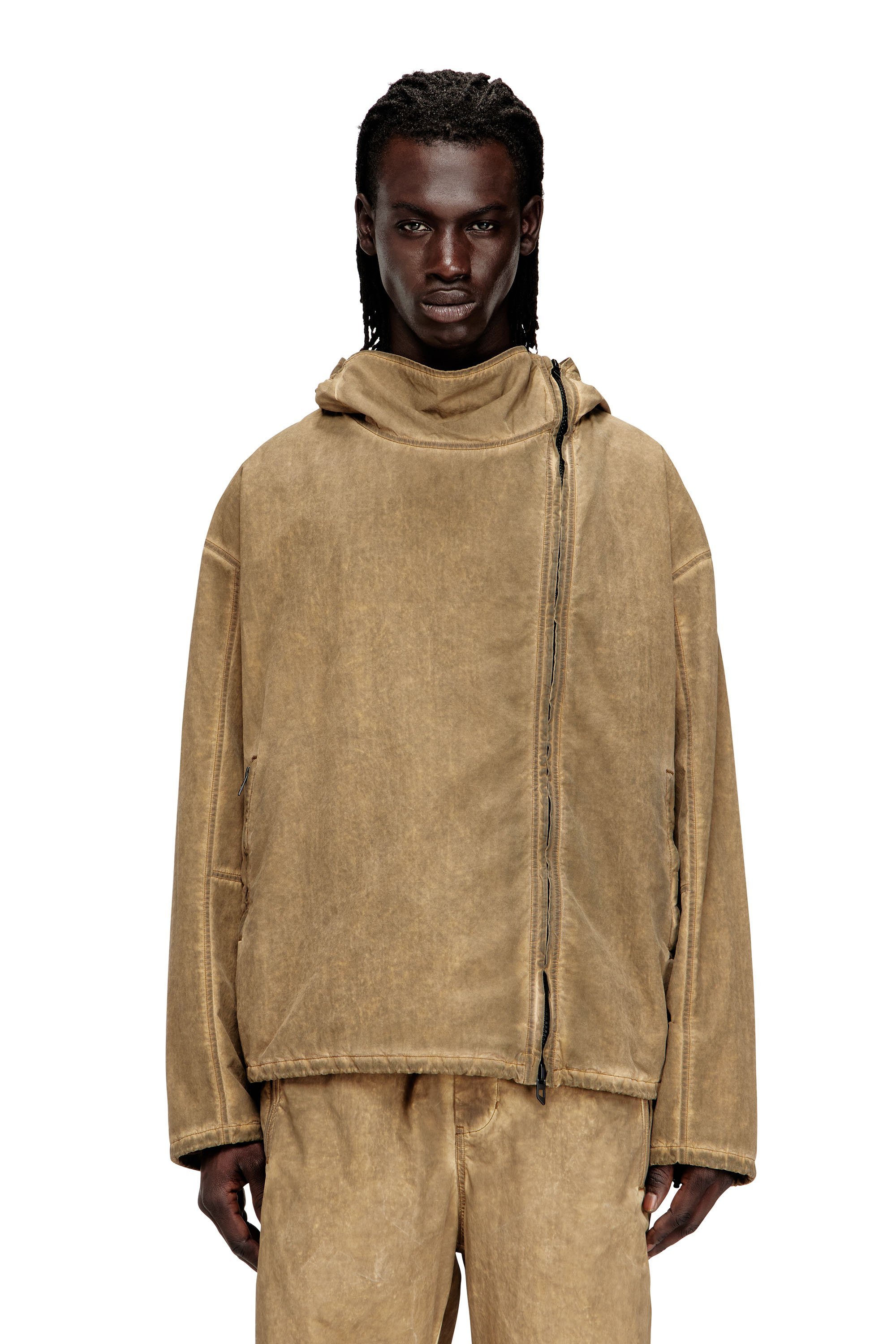 【SALE／40%OFF】DIESEL メンズ フード付きジャケット J-SQUAD-TREAT ディーゼル ジャケット・アウター その他のジャケット・アウター ベージュ【送料無料】