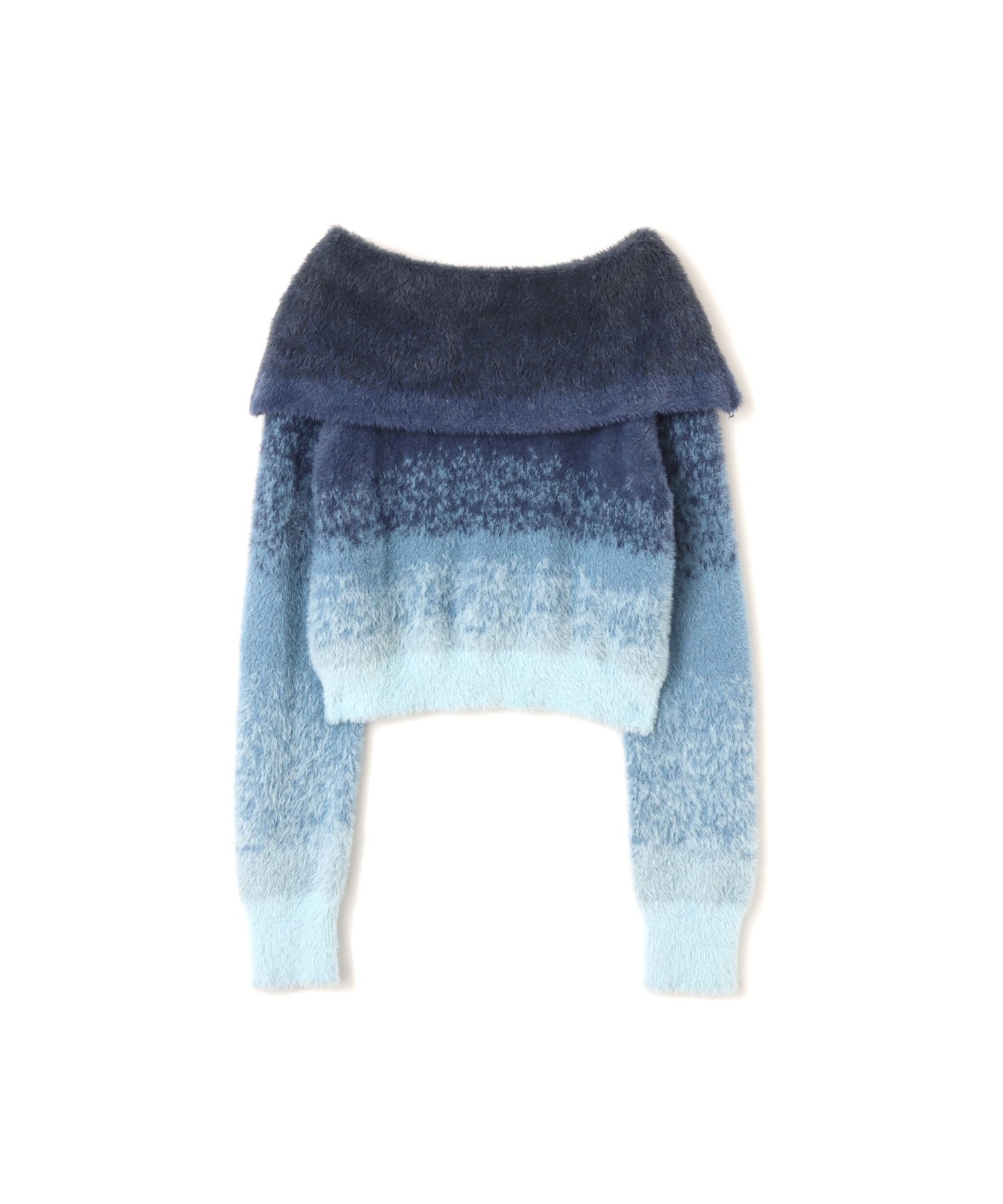 atmos pink atmos pink Off Shoulder Knit Tops BLUE アトモス トップス ニット ブルー