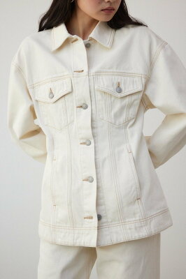 【SALE/50%OFF】AZUL BY MOUSSY コンシャスデニムジャケット アズールバイマウジー ジャケット・アウター デニムジャケット ブルー ホワイト【送料無料】