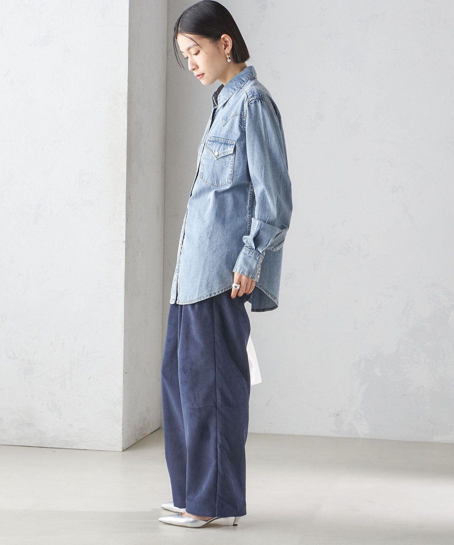 WOMEN ROCKMOUNT:＜洗濯機可能＞デニム ウエスタン シップス トップス シャツ・ブラウス ブルー