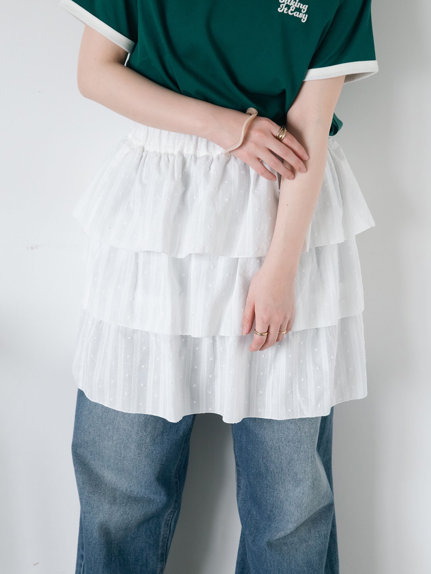 【SALE／53%OFF】ehka sopo フリルミニスカート エヘカソポ スカート その他のスカート ブラック ホワイト