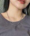 CIAOPANIC TYPY lilステンレスボールチェーンネックレス チャオパニックティピー アクセサリー・腕時計 ネックレス ゴールド シルバー