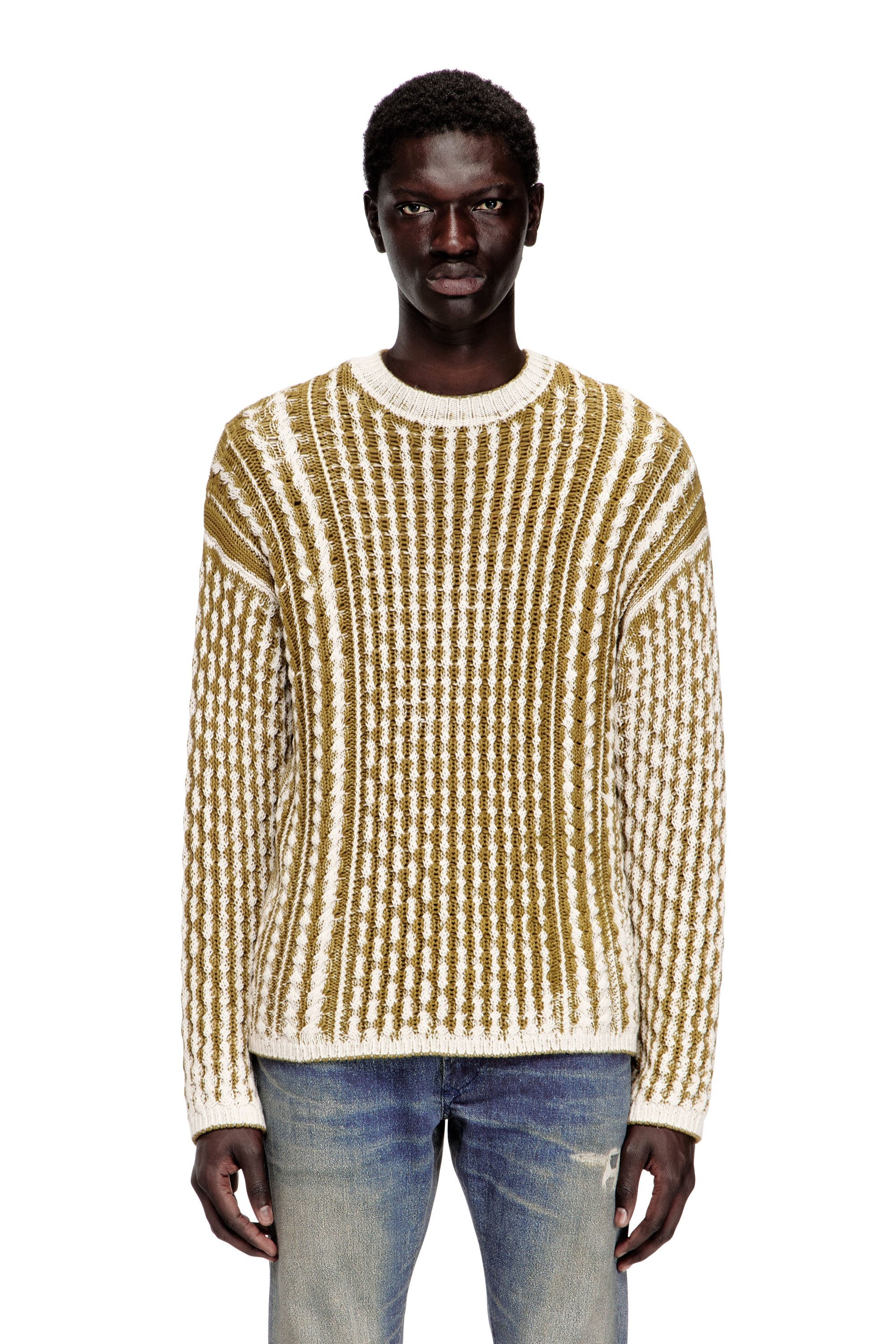 【SALE／40%OFF】DIESEL メンズ プルオーバーニット K-MOISE ディーゼル トップス ニット グリーン【送料無料】