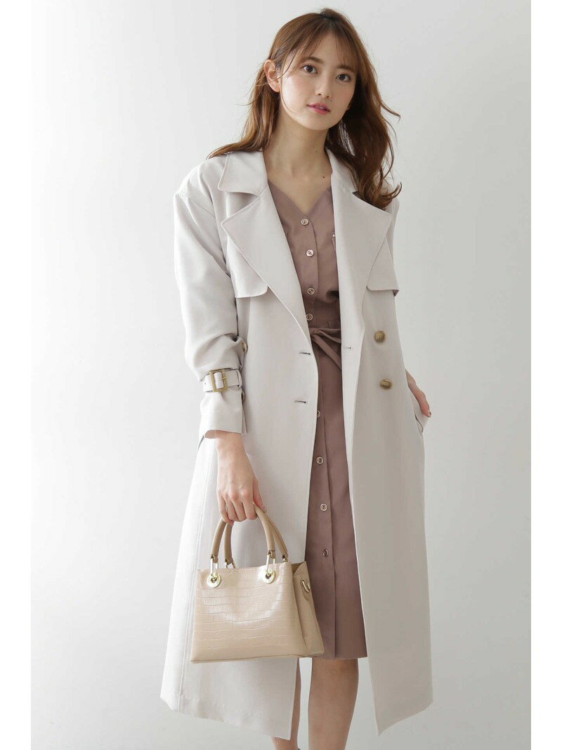 【SALE／20%OFF】PROPORTION BODY DRESSING 《田中みな実さん着用》◆エアリートレンチコート プロポーションボディドレッシング ジャケット・アウター その他のジャケット・アウター ブルー グレー カーキグリーン【送料無料】のサムネイル