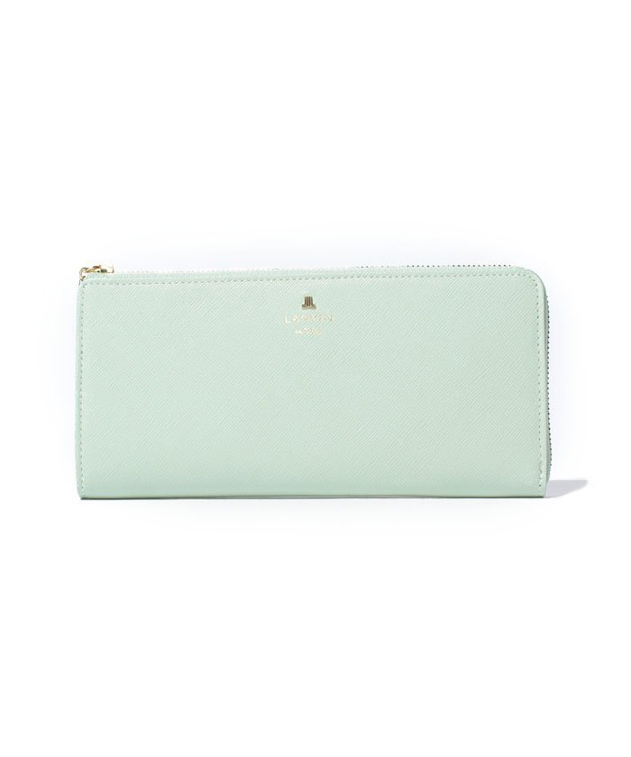 LANVIN en Bleu リュクサンブール Lファスナー長財布 濃茶 クイーポ 財布・ポーチ...