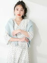 natural couture WEB限定 / レトロ小花ワンピース ナチュラルクチュール ワンピース ドレス その他のワンピース ドレス レッド【送料無料】