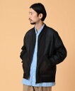 ビームス 【SALE／50%OFF】BEAMS LIGHTS MEN BEAMS LIGHTS / シアー フライト ブルゾン ビームス アウトレット ジャケット・アウター ブルゾン・ジャンパー ブラック ネイビー【送料無料】