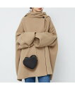 Rouge vif la cle 変形マフラー付きリバーコート ルージュ・ヴィフ ラクレ ジャケット・アウター その他のジャケット・アウター カーキグリーン ホワイト【送料無料】
