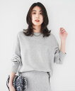 【SALE/50%OFF】UNTITLED 【セットアップ可能/スウェットライク】バラクラバ付き ニットプルオーバー アンタイトル トップス ニット グレー レ...