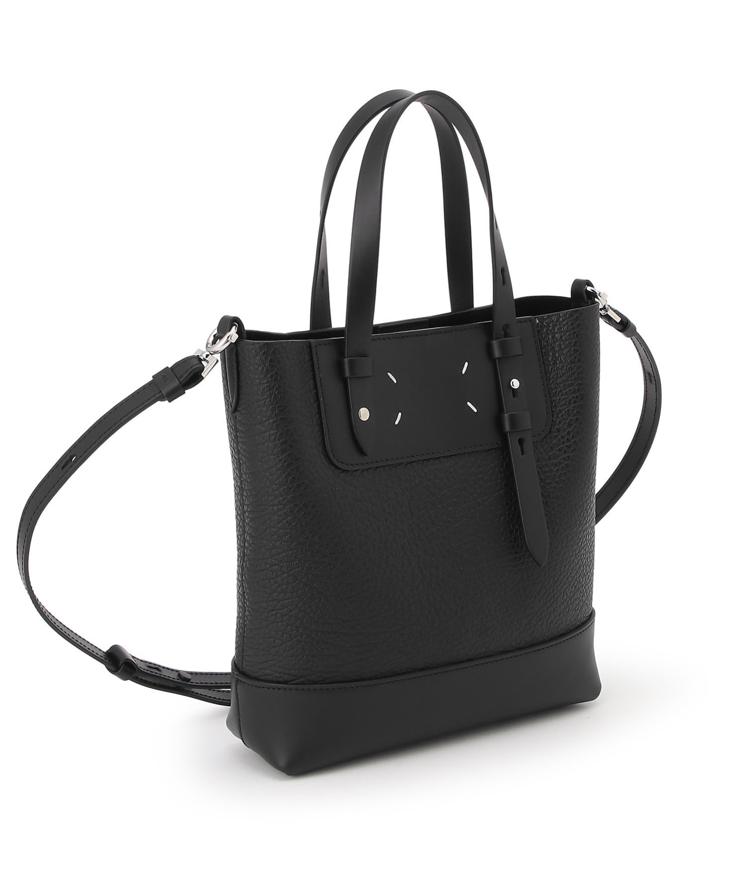 Maison Margiela バーティカル ショッピングバッグ ミニ メゾンマルジェラ バッグ ハンドバッグ ブラック【送料無料】