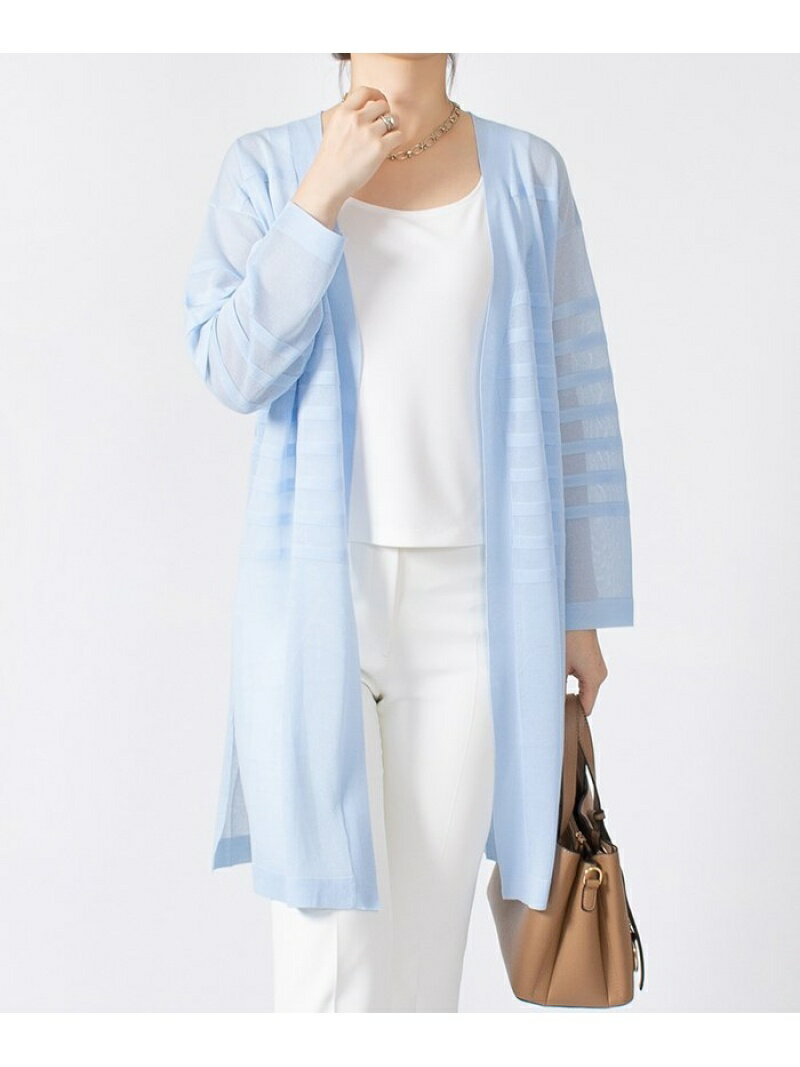 【SALE／30%OFF】LA JOCONDE ラ ジョコンダ LA JOCONDE 【アンサンブル対応】ドライストレッチ ニットカーディガン ラジョコンダ トップス カーディガン ネイビー ベージュ ピンク オレンジ ブルー【送料無料】